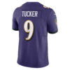 justin tucker baltimore ravens nike vapor fuse limited jersey purple clowdercats nk2kz.jpg