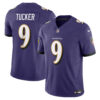 justin tucker baltimore ravens nike vapor fuse limited jersey purple clowdercats zrjpt.jpg