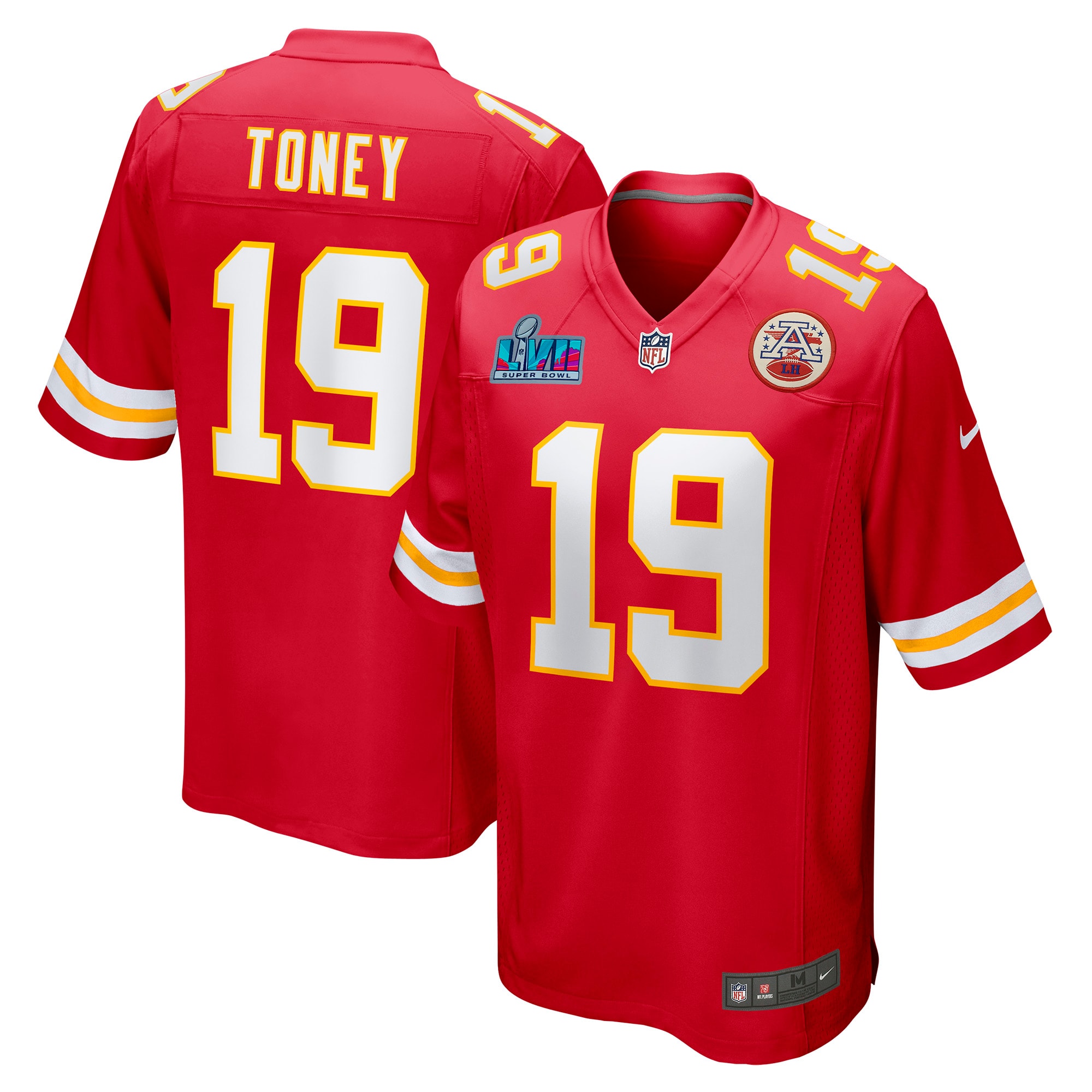 kadarius toney kansas city chiefs nike super bowl lvii 2022 season patch game jersey red clowdercats z6r3x.jpg