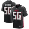 keith brooking atlanta falcons nike game retired player jersey black clowdercats no5fa.jpg