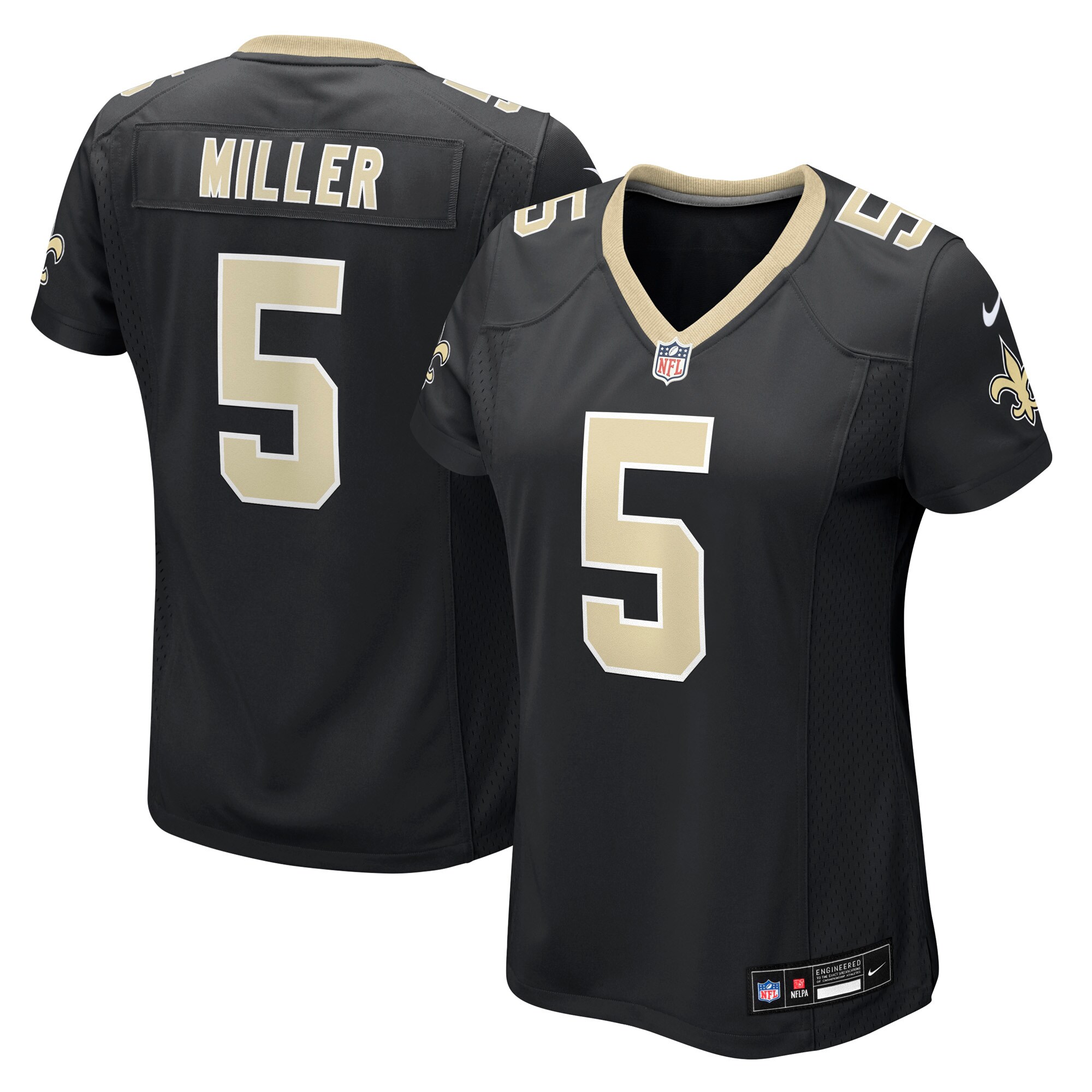 kendre miller new orleans saints nike womens team game jersey black clowdercats trjo8.jpg