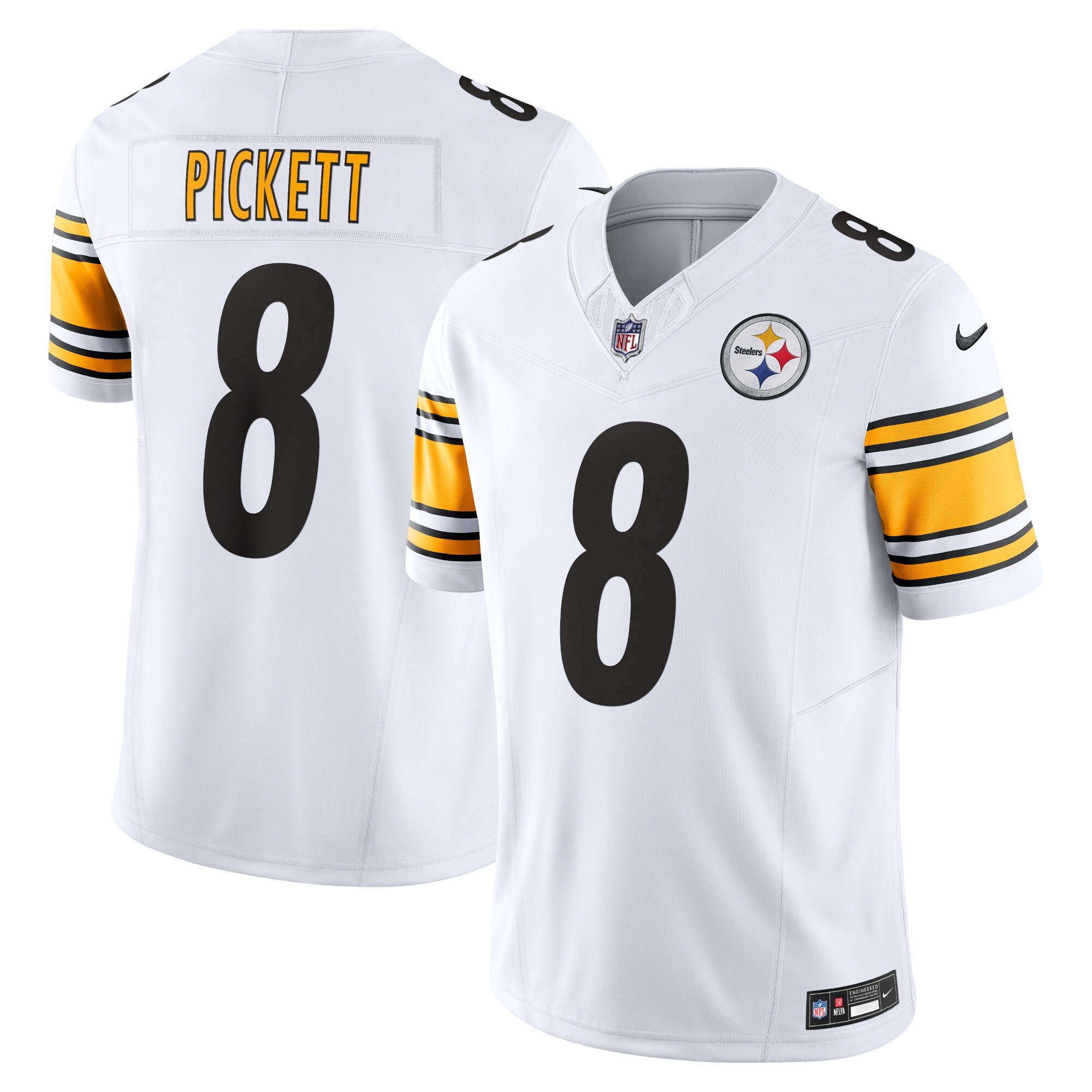kenny pickett pittsburgh steelers nike vapor fuse limited jersey white clowdercats chqn0.jpg