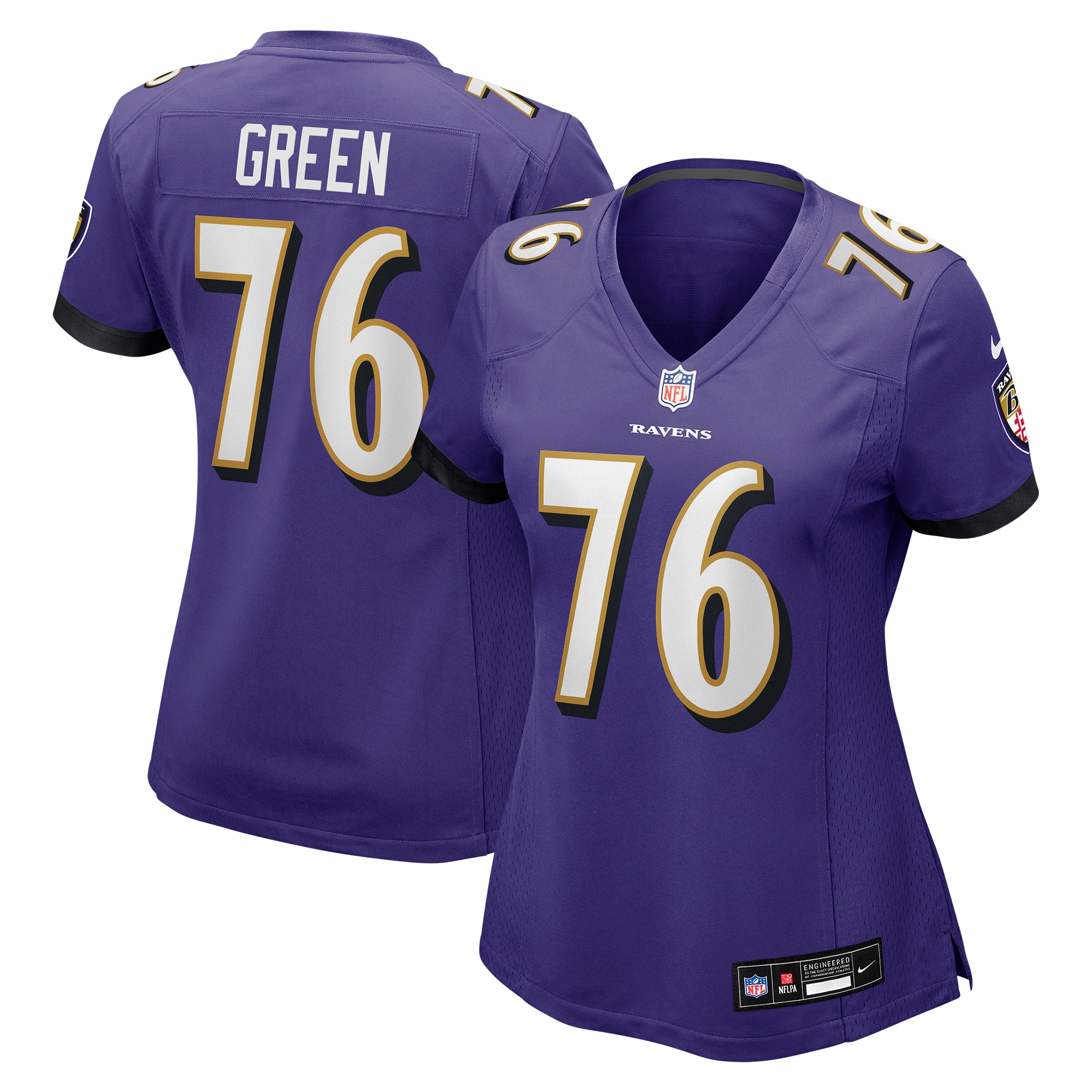 kenyon green baltimore ravens nike womens team game jersey purple clowdercats huchl.jpg