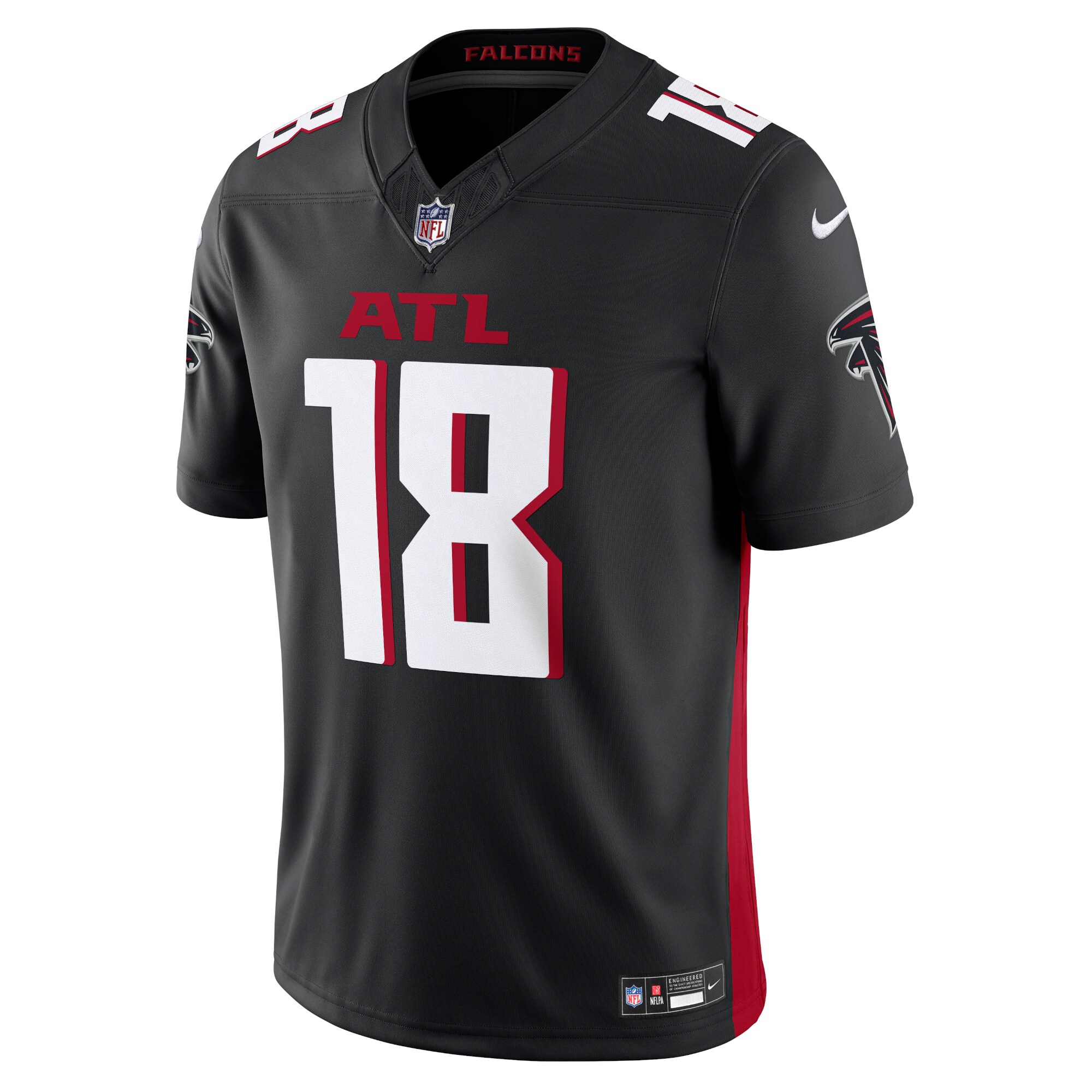 kirk cousins atlanta falcons nike vapor fuse limited jersey black clowdercats ee8di.jpg