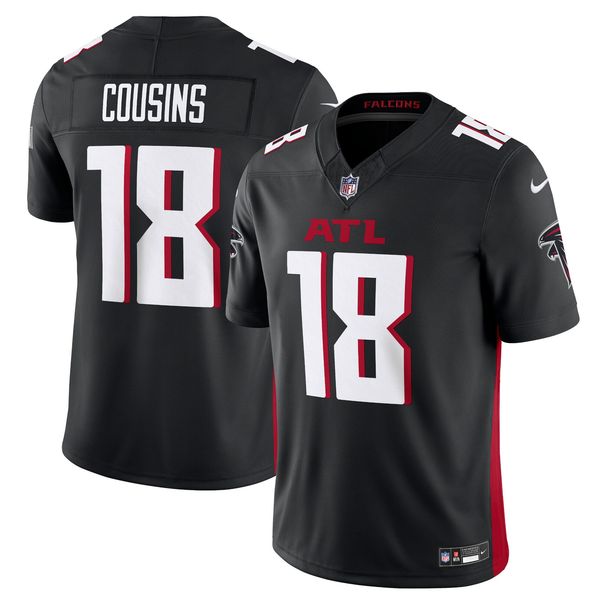 kirk cousins atlanta falcons nike vapor fuse limited jersey black clowdercats xwdlk.jpg