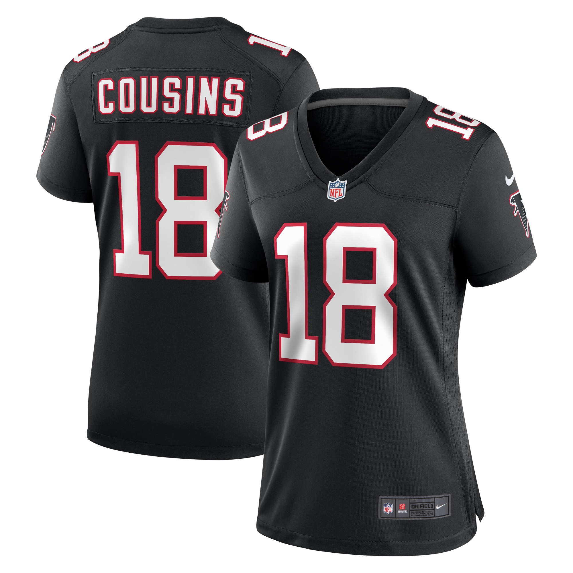 kirk cousins atlanta falcons nike womens alternate game jersey black clowdercats le3e0.jpg