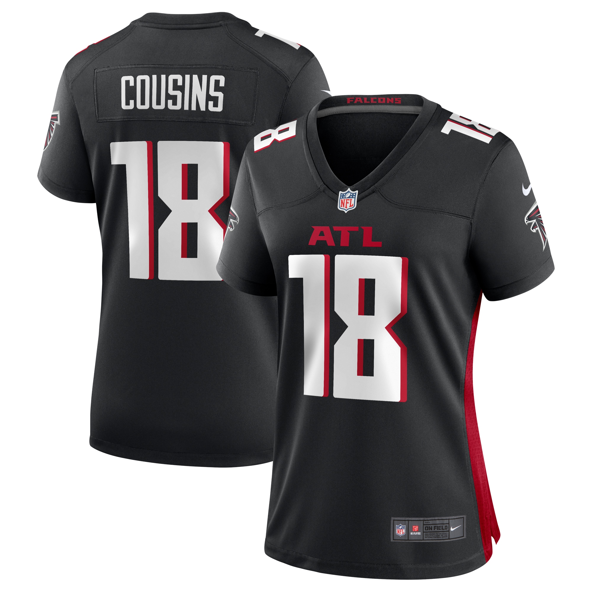 kirk cousins atlanta falcons nike womens game player jersey black clowdercats pjmpj.jpg