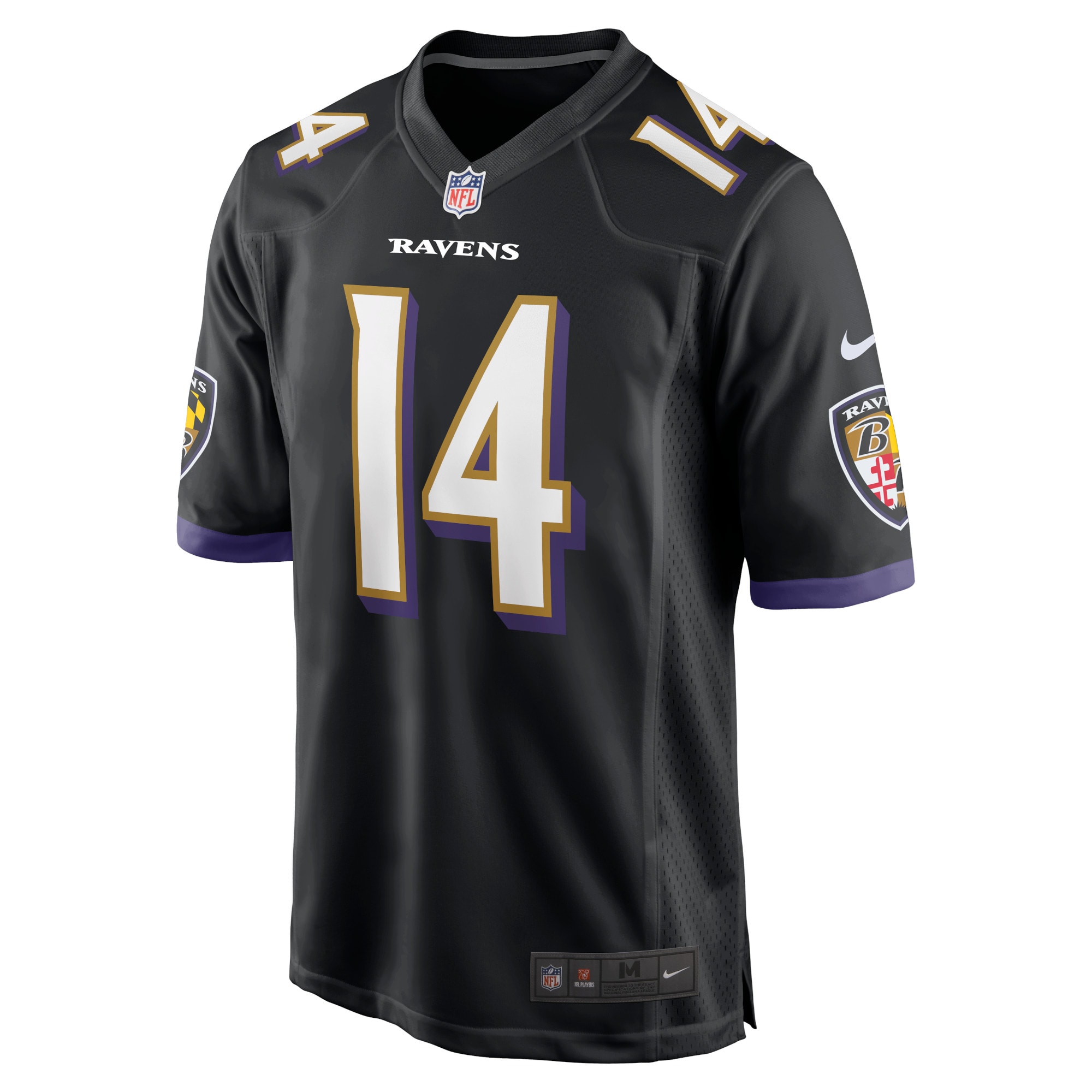 kyle hamilton baltimore ravens nike player game jersey black clowdercats dsesz.jpg