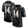 kyle hamilton baltimore ravens nike player game jersey black clowdercats jrwc2.jpg