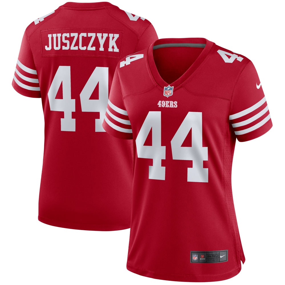 kyle juszczyk san francisco 49ers nike womens player game jersey scarlet clowdercats dshyb.jpg