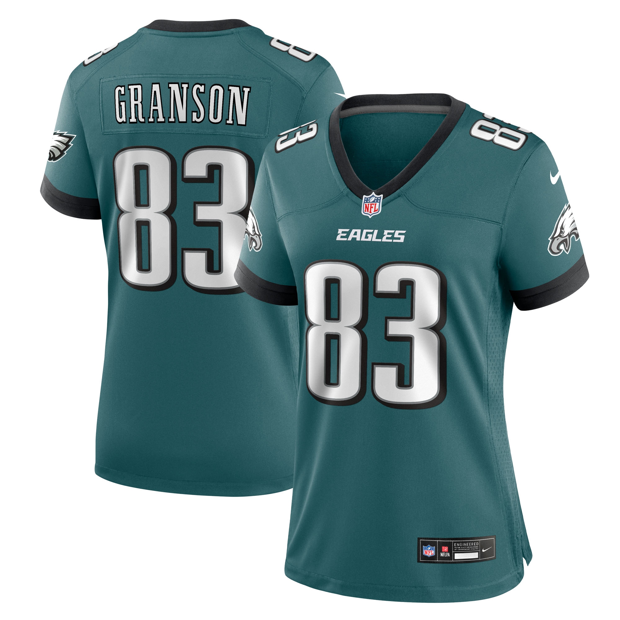 kylen granson philadelphia eagles nike womens team game jersey midnight green clowdercats uwjma.jpg
