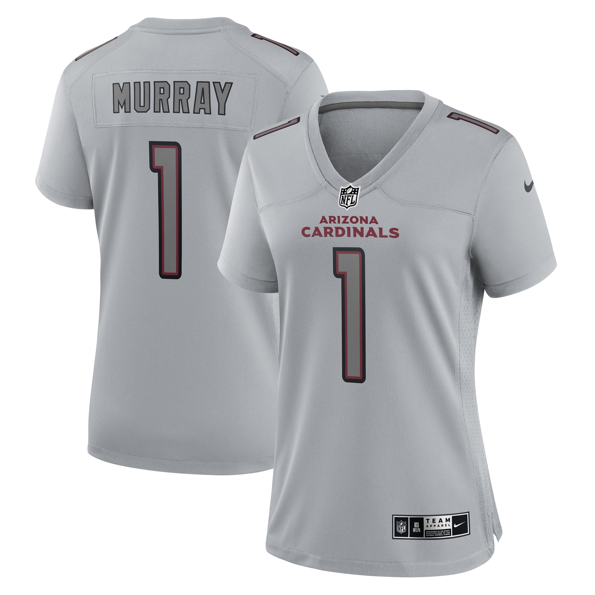 kyler murray arizona cardinals nike womens atmosphere fashion game jersey gray clowdercats mwurf.jpg