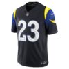 kyren williams los angeles rams nike 2025 rivalries collection limited jersey midnight blue clowdercats wiyla.jpg