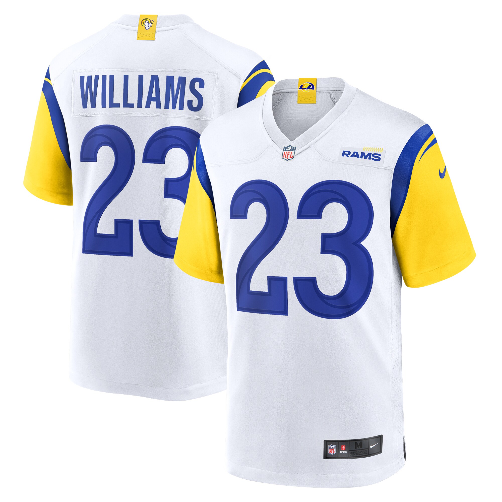 kyren williams los angeles rams nike game jersey white clowdercats 6rnal.jpg
