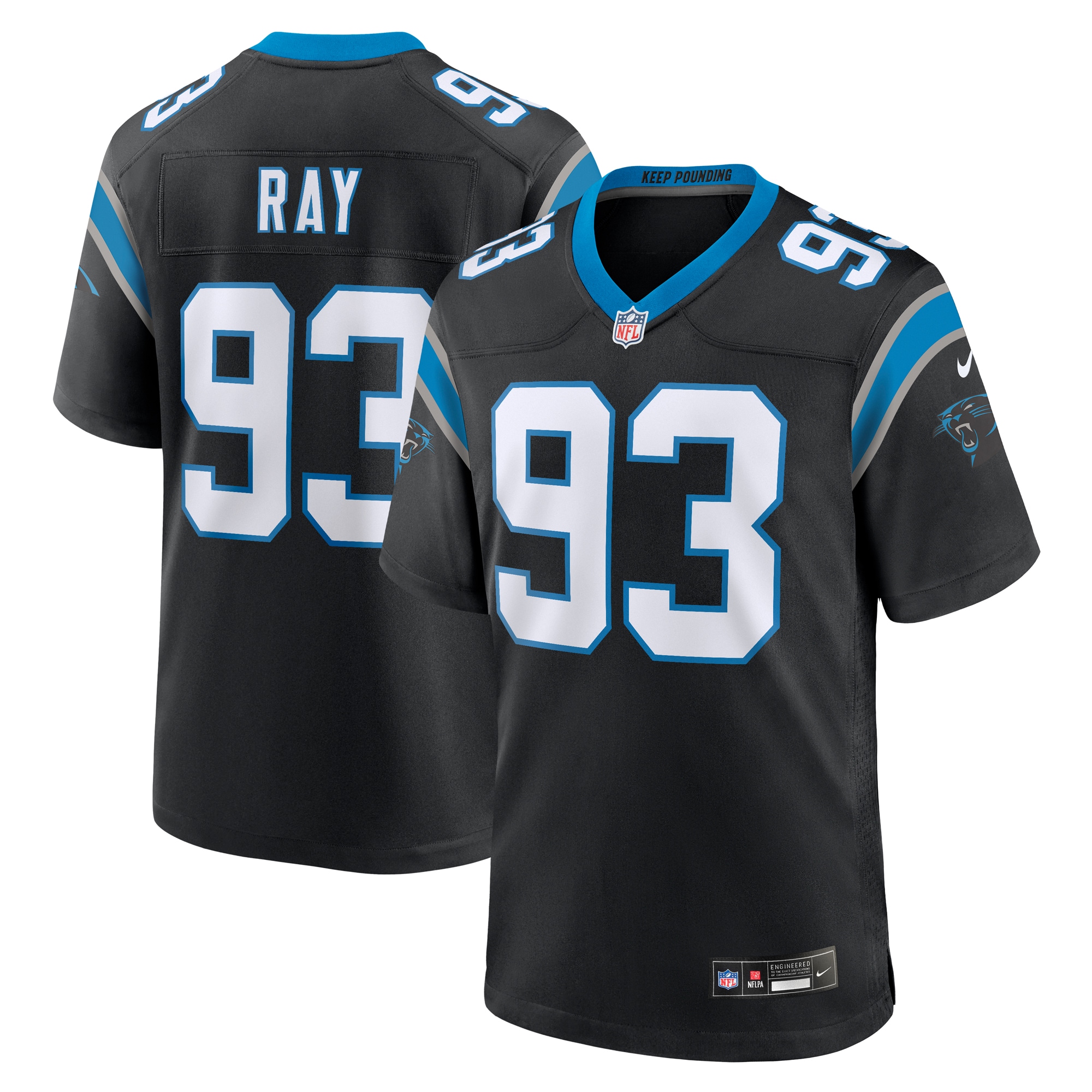 labryan ray carolina panthers nike team game jersey black clowdercats bqb7q.jpg