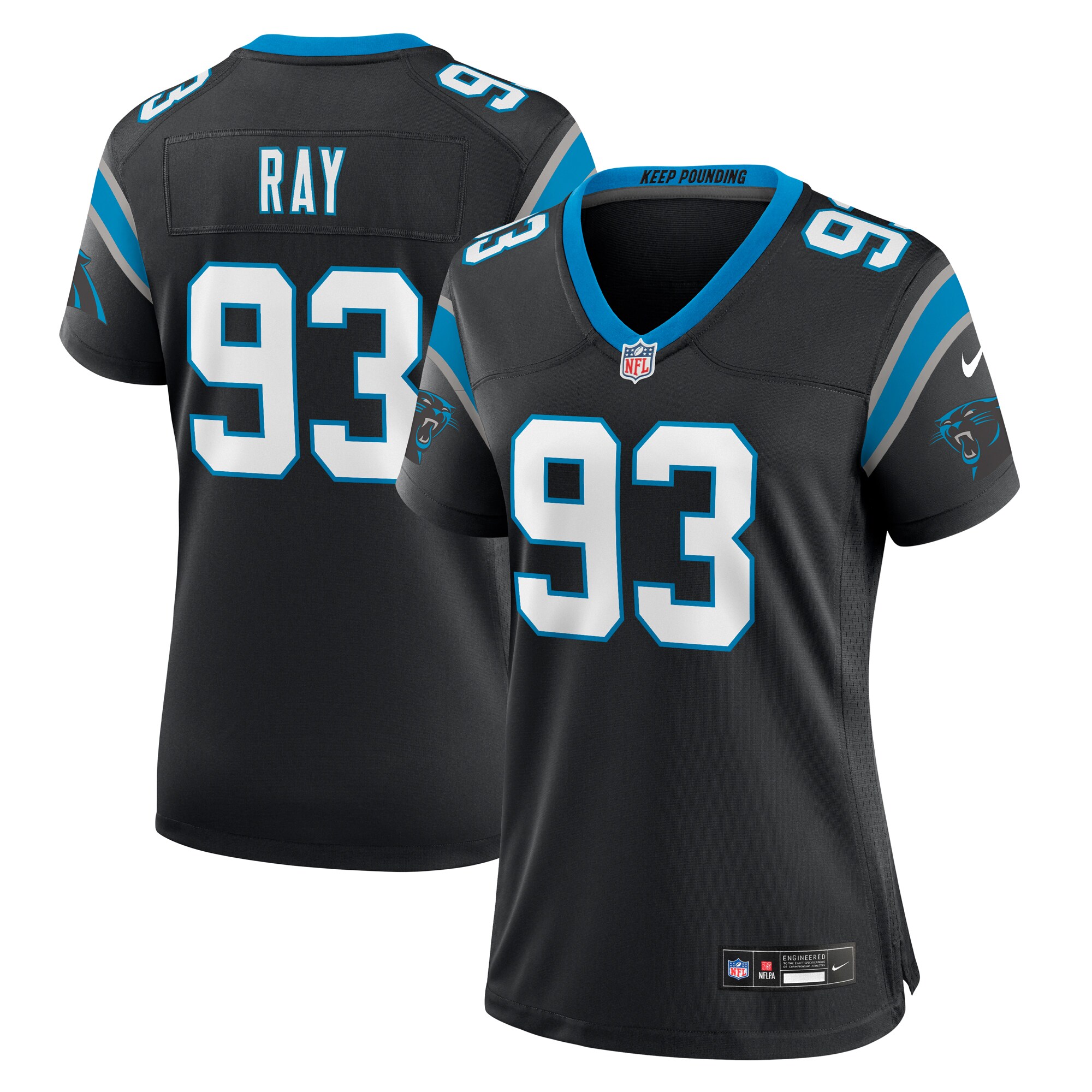 labryan ray carolina panthers nike womens team game jersey black clowdercats lqwgg.jpg