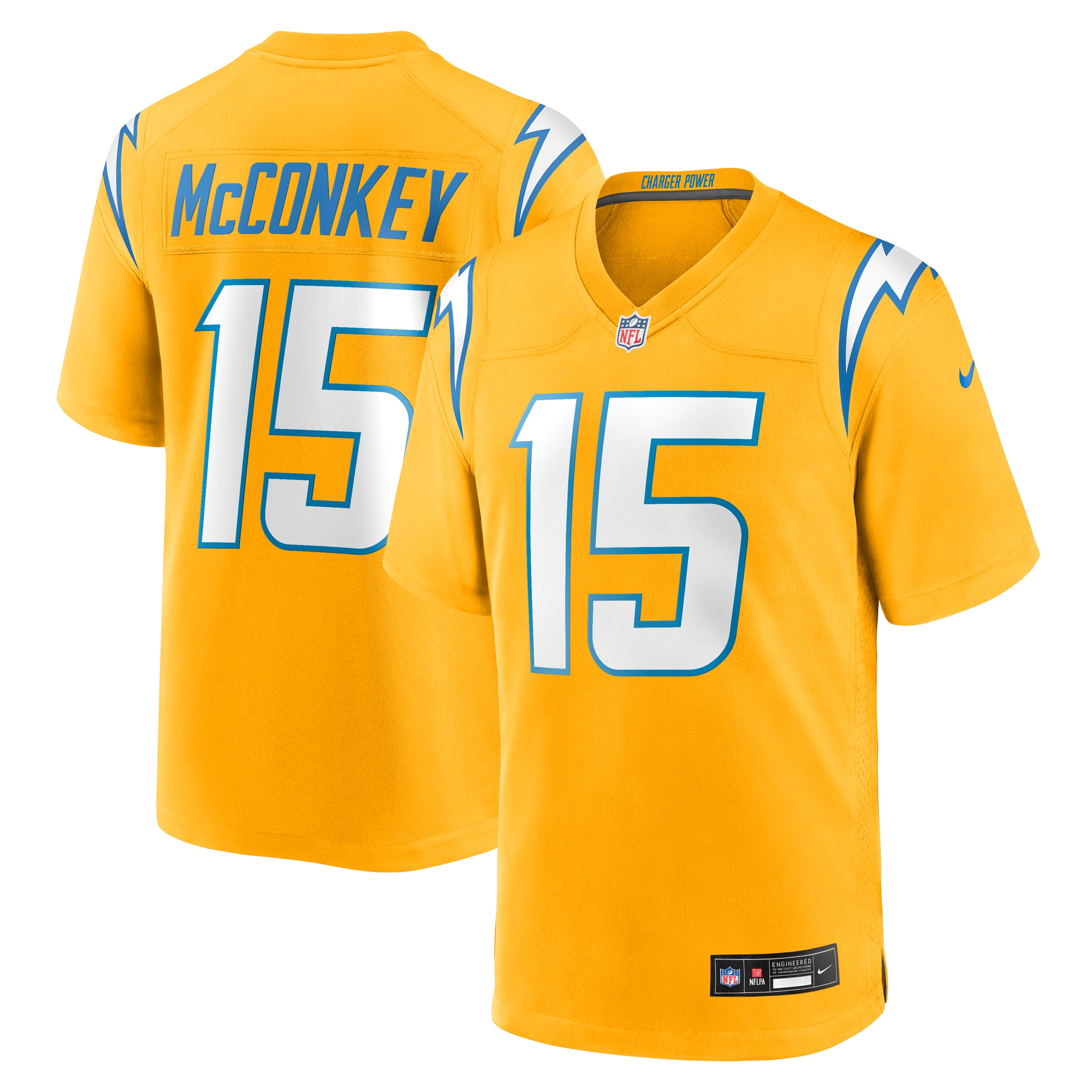ladd mcconkey los angeles chargers nike alternate charger power game player jersey gold clowdercats rlzx1.jpg