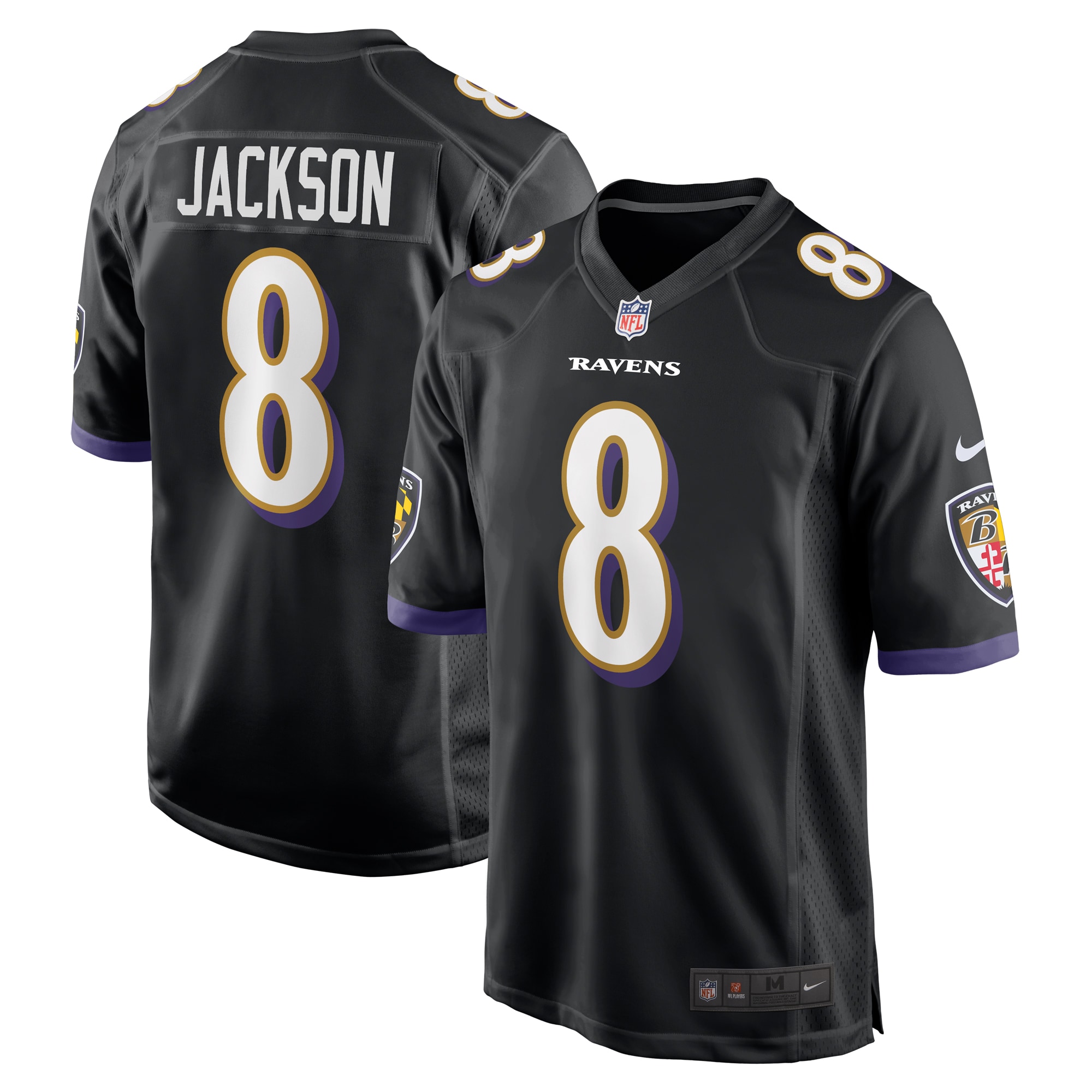 lamar jackson baltimore ravens nike alternate game jersey black clowdercats saadb.jpg