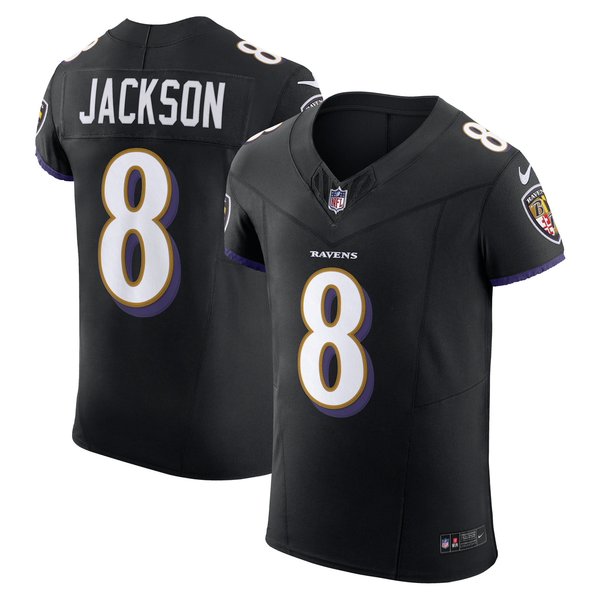 lamar jackson baltimore ravens nike alternate vapor fuse elite jersey black clowdercats np1hi.jpg