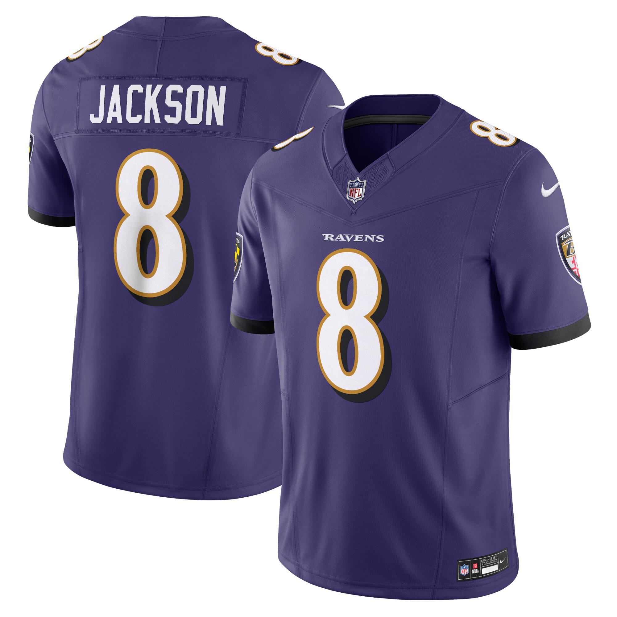 lamar jackson baltimore ravens nike vapor fuse limited jersey purple clowdercats sl8da.jpg