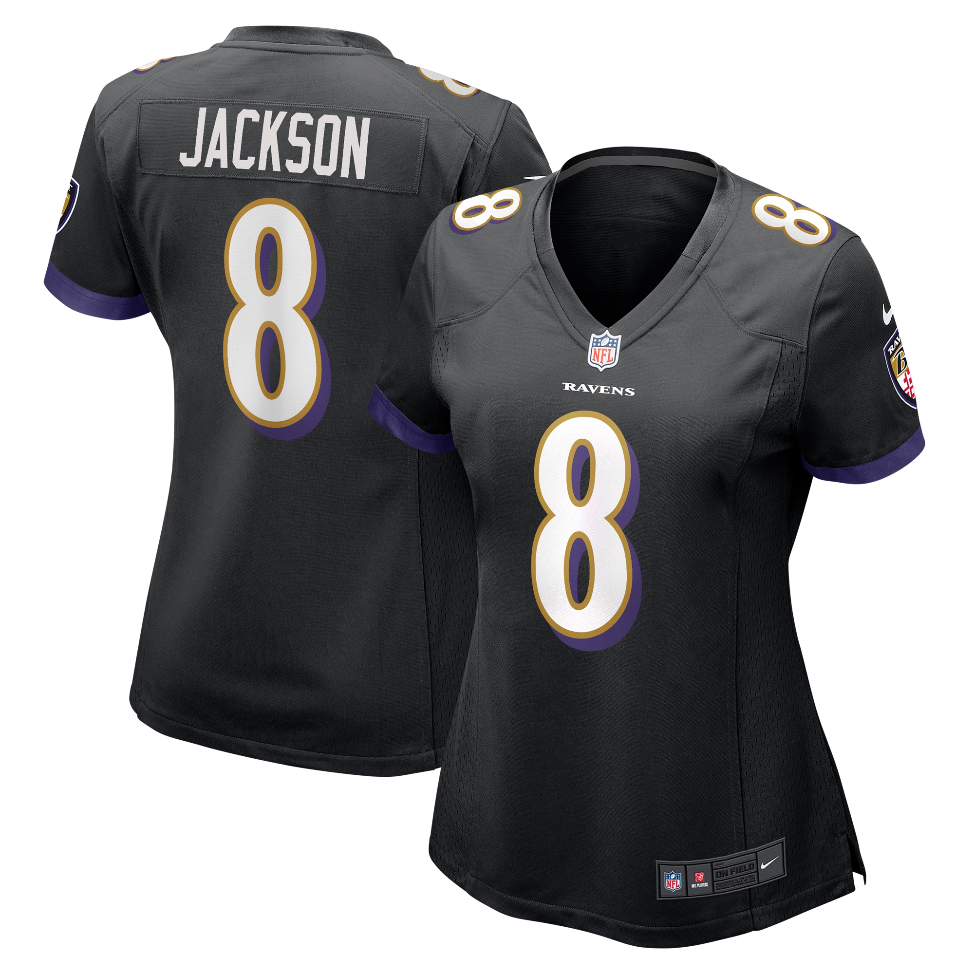 lamar jackson baltimore ravens nike womens alternate game jersey black clowdercats 6m9pd.jpg