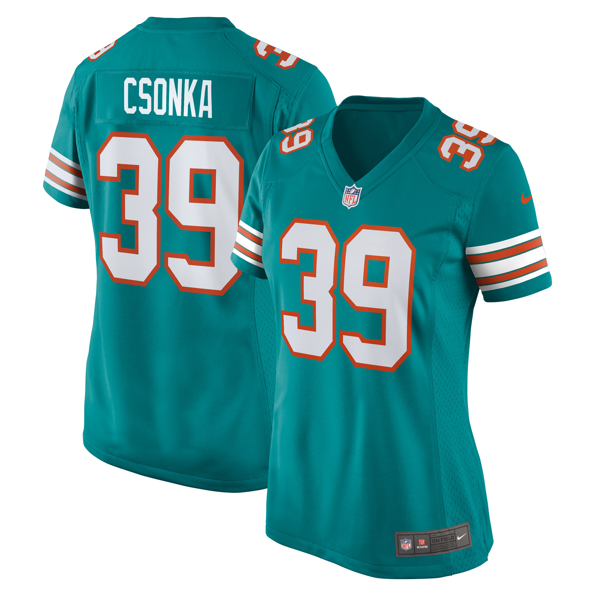 larry csonka miami dolphins nike womens retired player jersey aqua clowdercats fnjkf.jpg