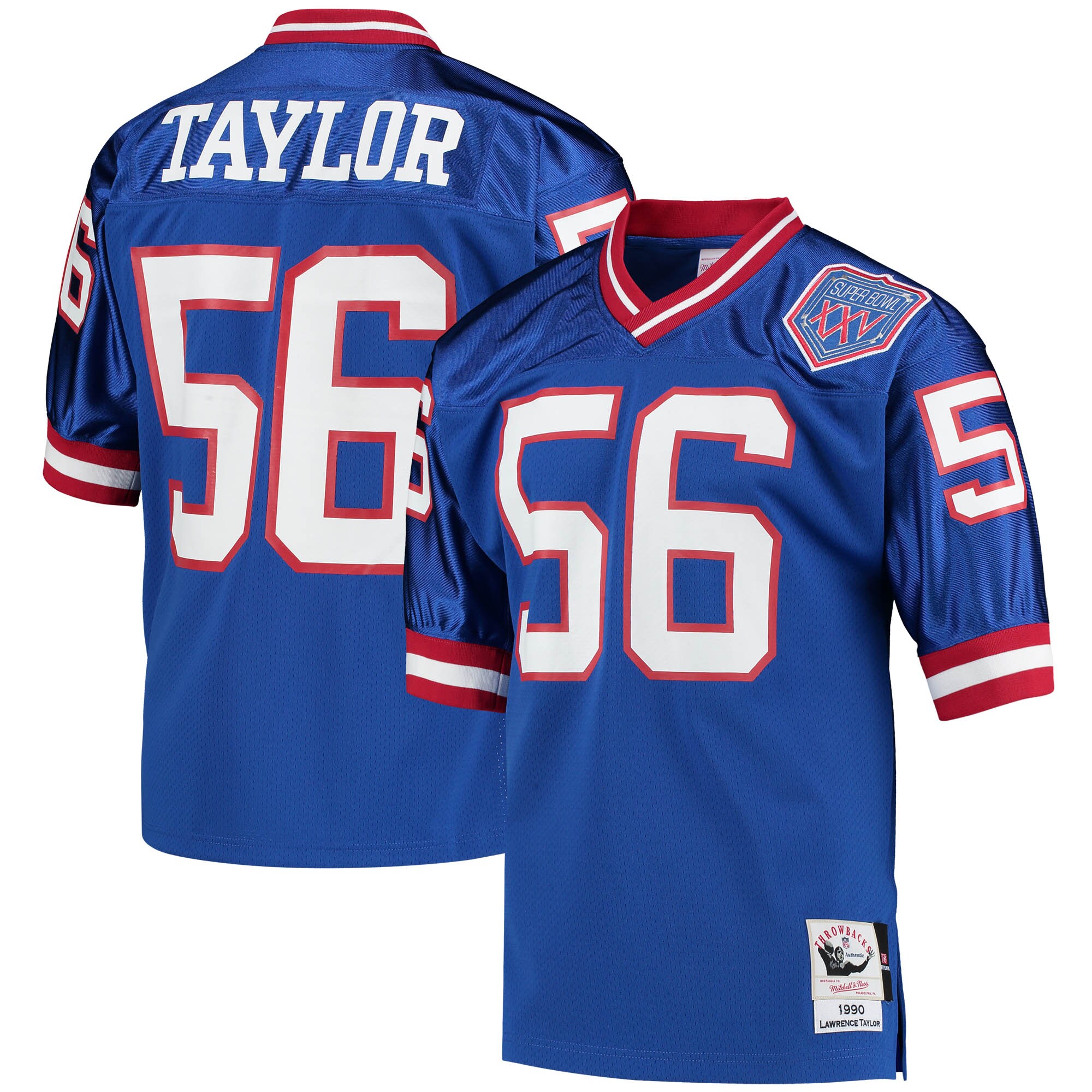 lawrence taylor new york giants 1990 mitchell ness authentic throwback retired player jersey royal clowdercats ac0u1.jpg
