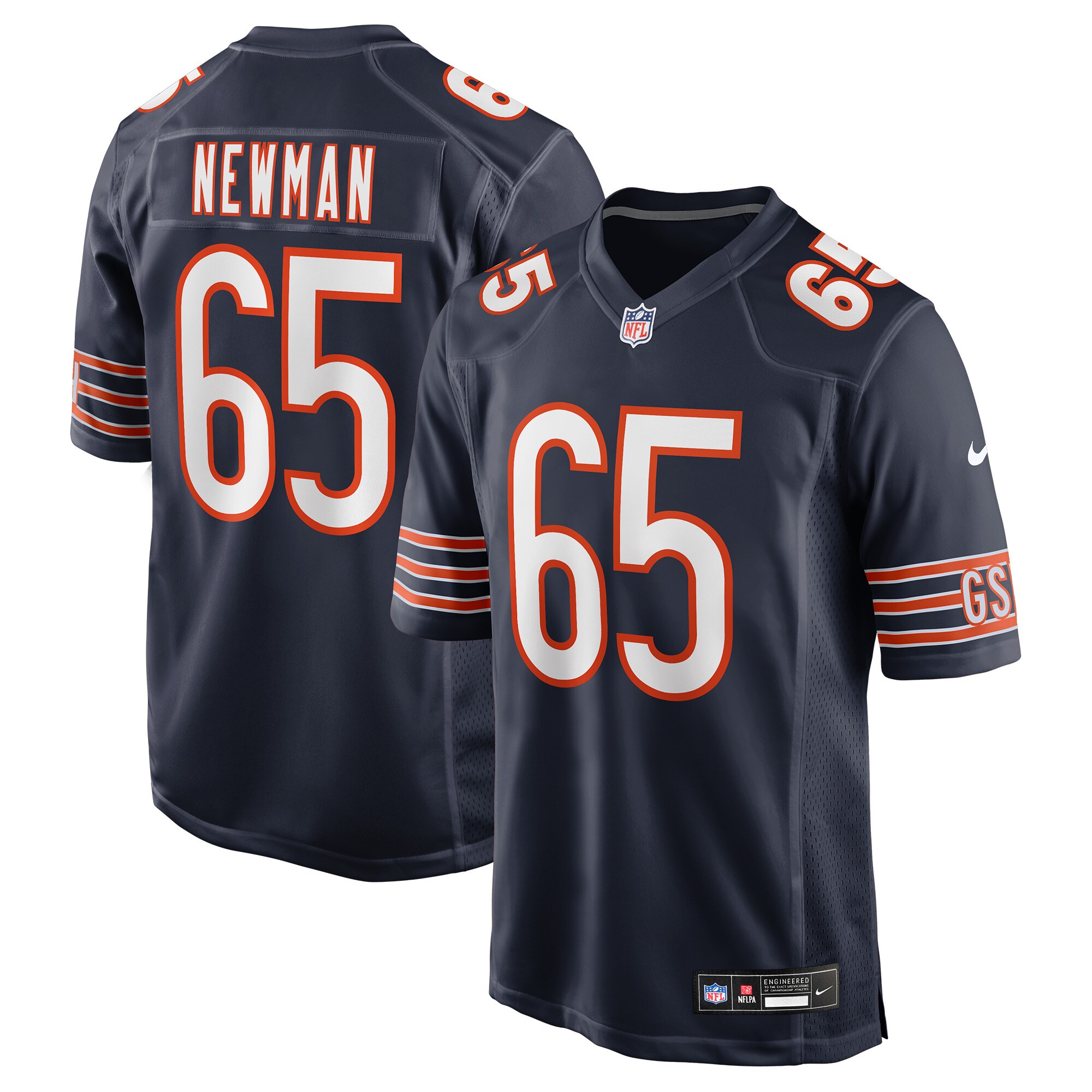 luke newman chicago bears nike team game jersey navy clowdercats fsjpl.jpg