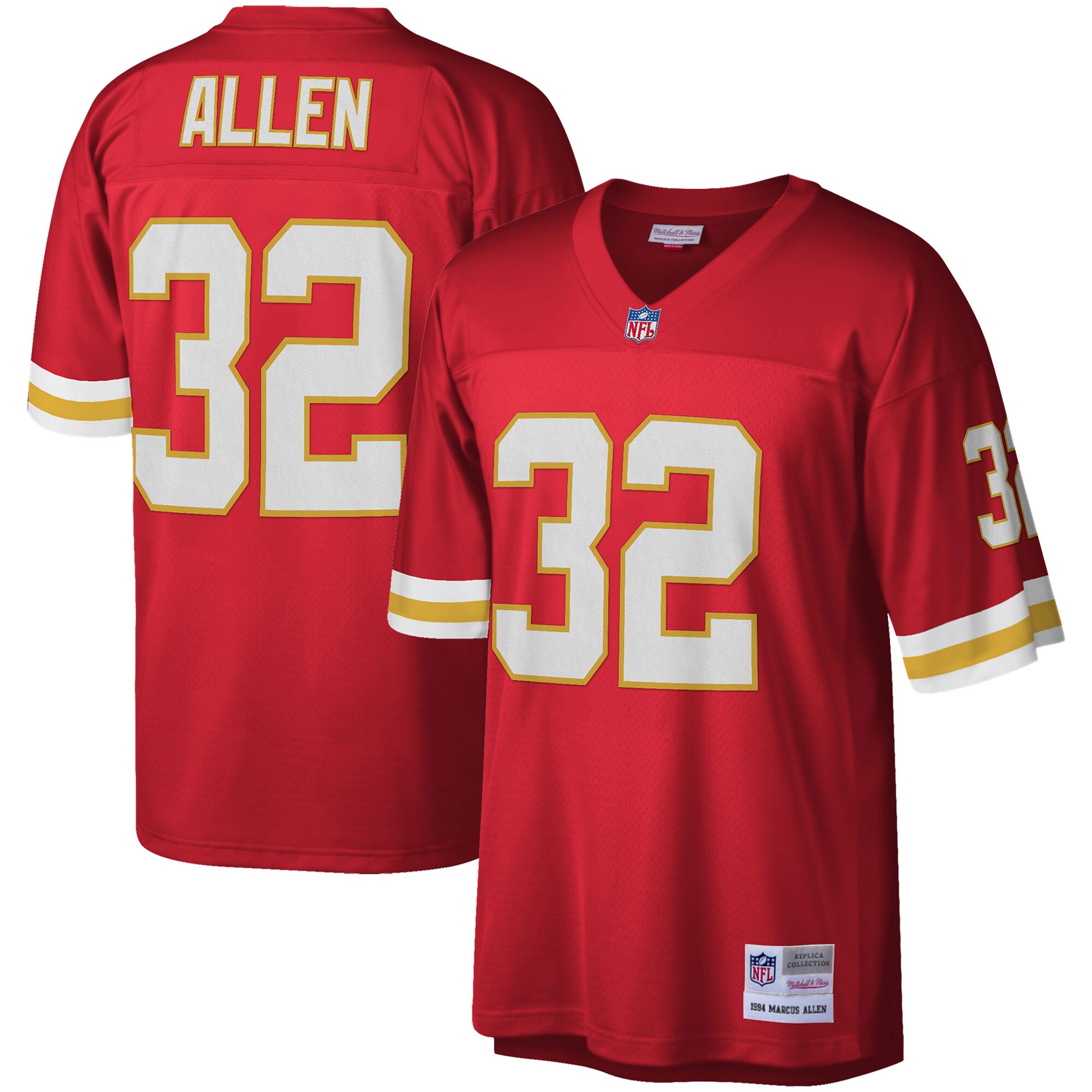 marcus allen kansas city chiefs mitchell ness legacy replica jersey red clowdercats pkjnm.jpg