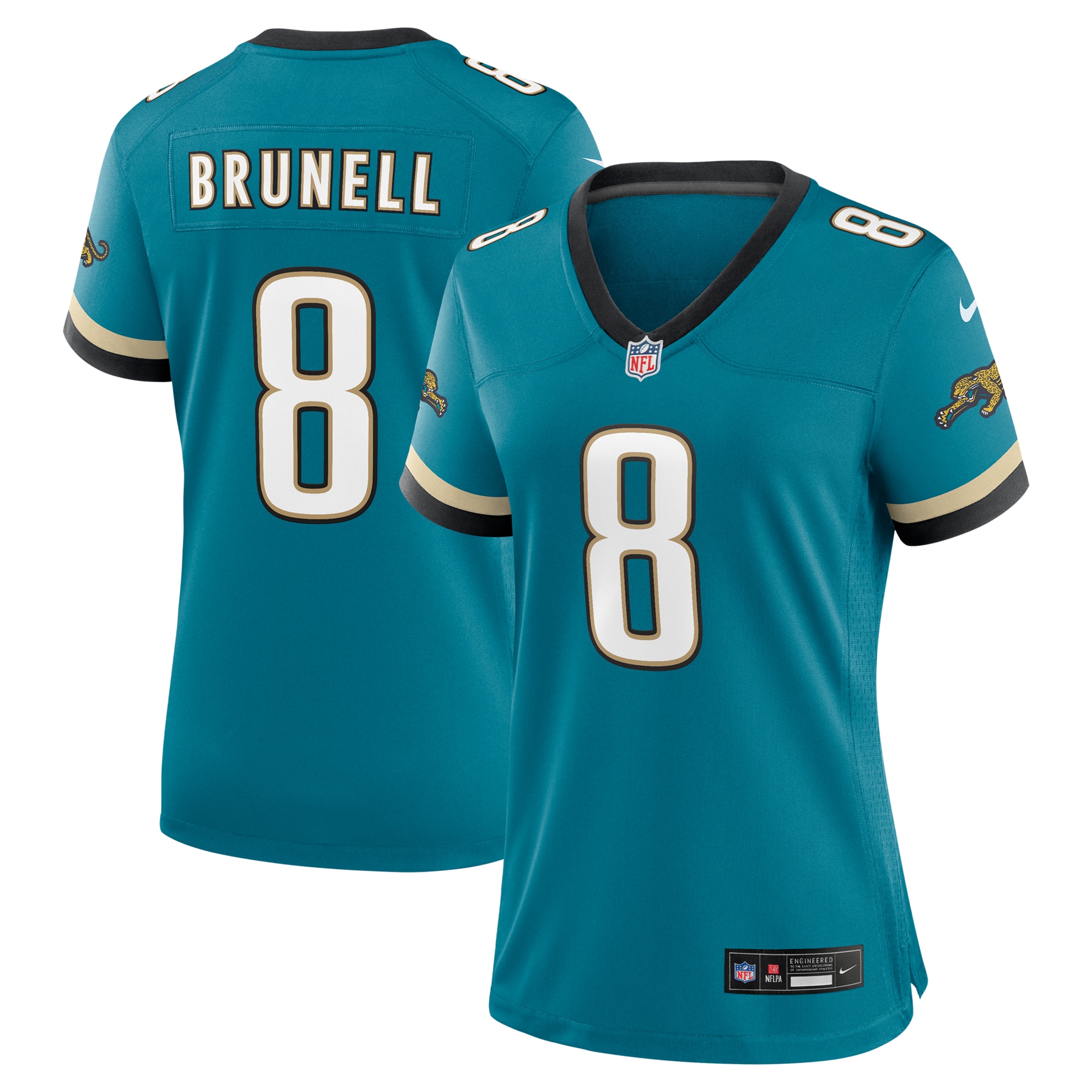 mark brunell jacksonville jaguars nike womens prowler throwback retired player game jersey teal clowdercats xqbuj.jpg