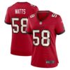markees watts tampa bay buccaneers nike womens game jersey red clowdercats cfjf1.jpg