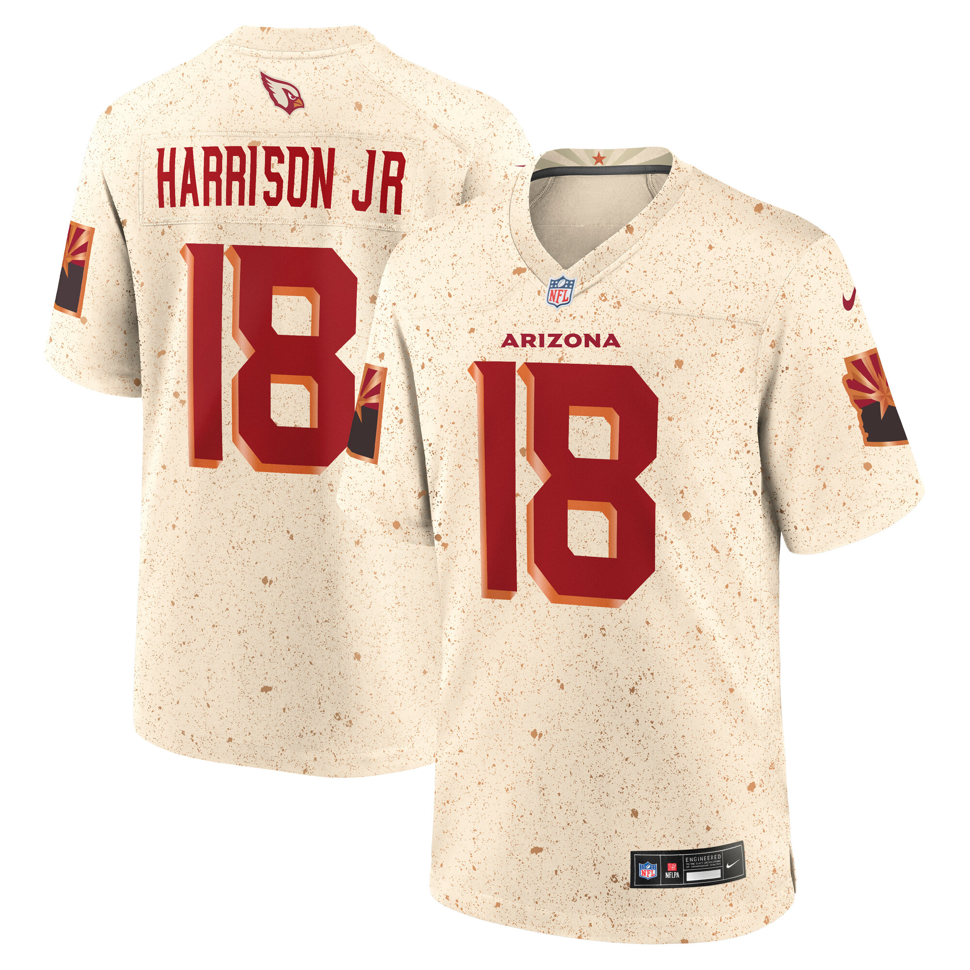 marvin harrison jr arizona cardinals nike 2025 rivalries collection game jersey natural clowdercats uokxe.jpg