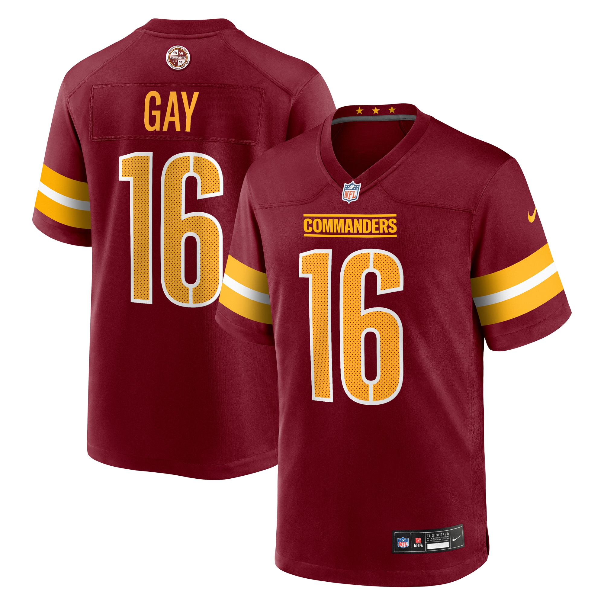 matt gay washington commanders nike team game jersey burgundy clowdercats qaopc.jpg
