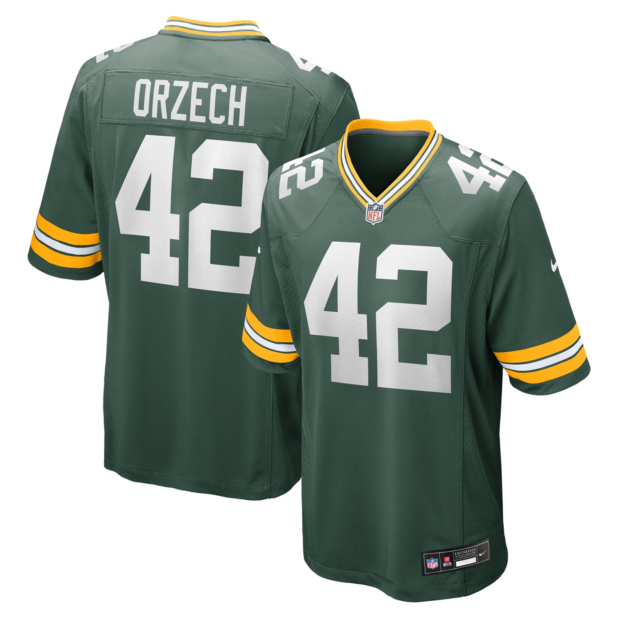 matt orzech green bay packers nike game jersey green clowdercats abqjp.jpg