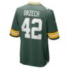 matt orzech green bay packers nike game jersey green clowdercats llgy6.jpg
