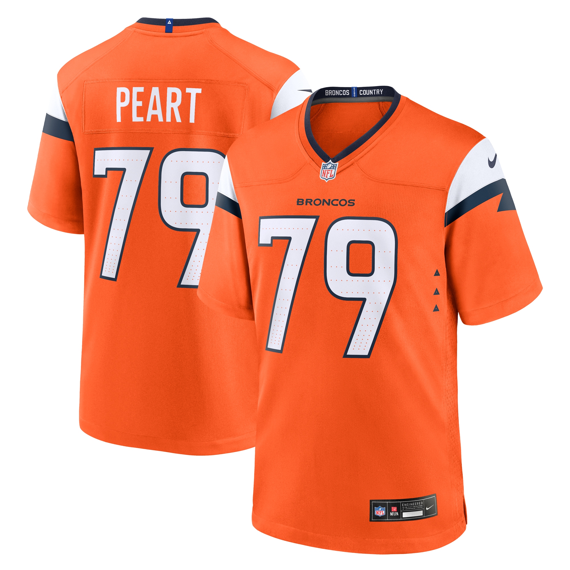 matt peart denver broncos nike team game jersey orange clowdercats c1ltp.jpg