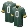 matthew golden green bay packers nike 2025 nfl draft first round pick game jersey green clowdercats tvf7z.jpg