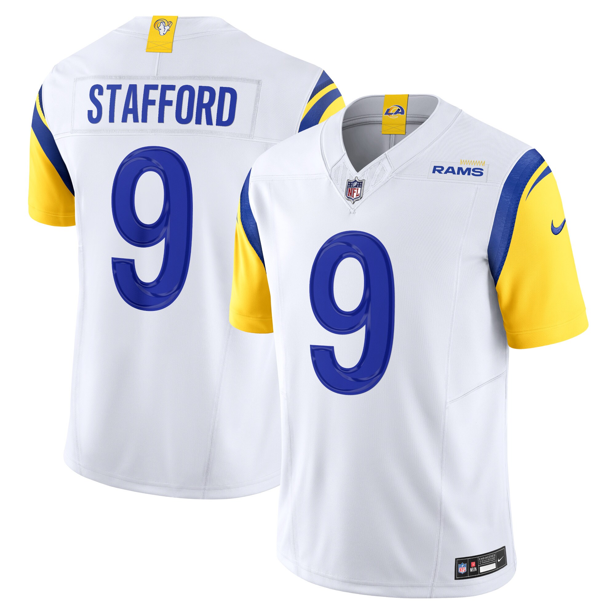 matthew stafford los angeles rams nike vapor fuse limited jersey white clowdercats vdxzj.jpg