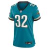 maurice jones drew jacksonville jaguars nike womens prowler throwback retired player game jersey teal clowdercats zuxdk.jpg
