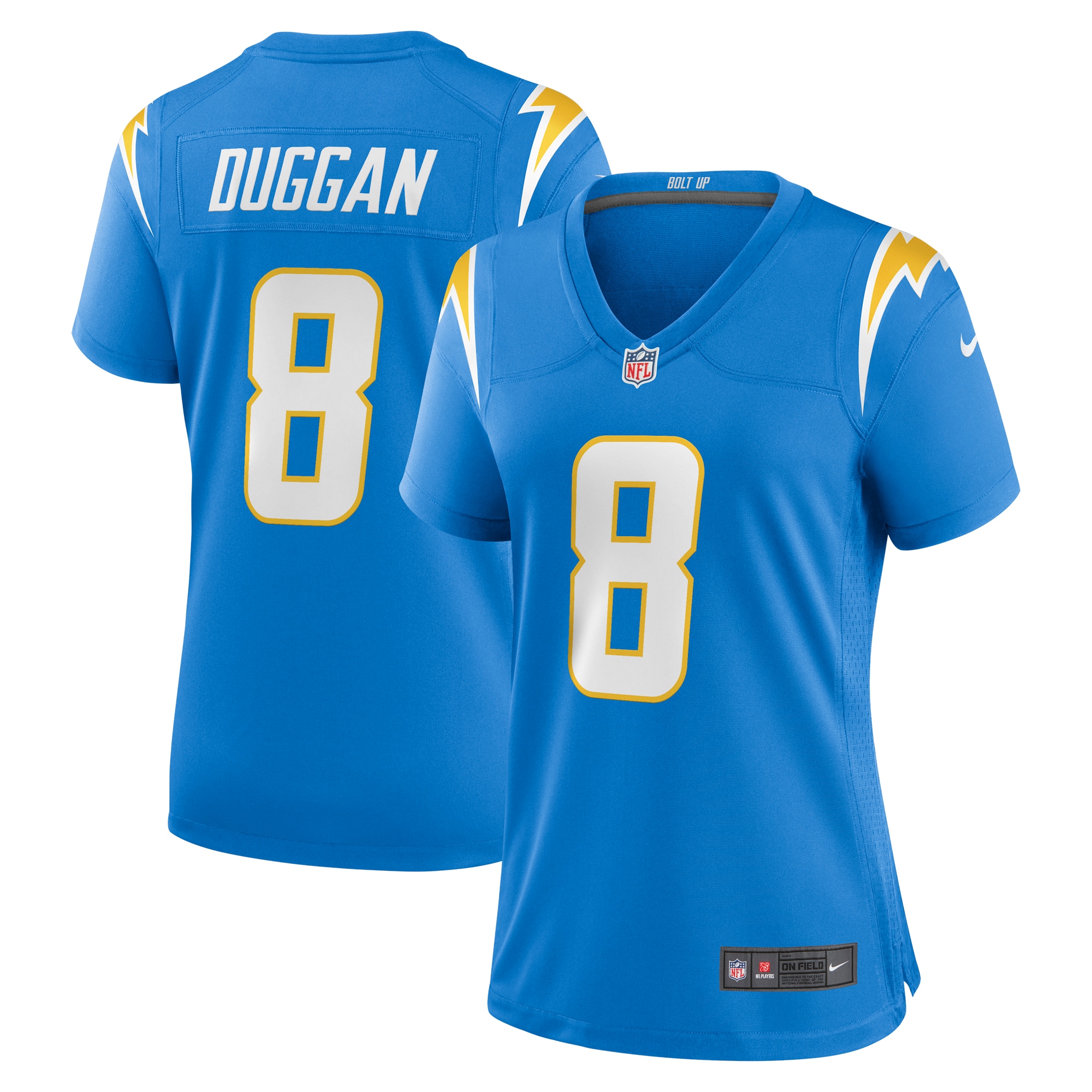 max duggan los angeles chargers nike womens team game jersey powder blue clowdercats cyxaa.jpg