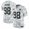 maxx crosby las vegas raiders nike 2024 salute to service limited jersey arctic camo clowdercats qhx9h.jpg