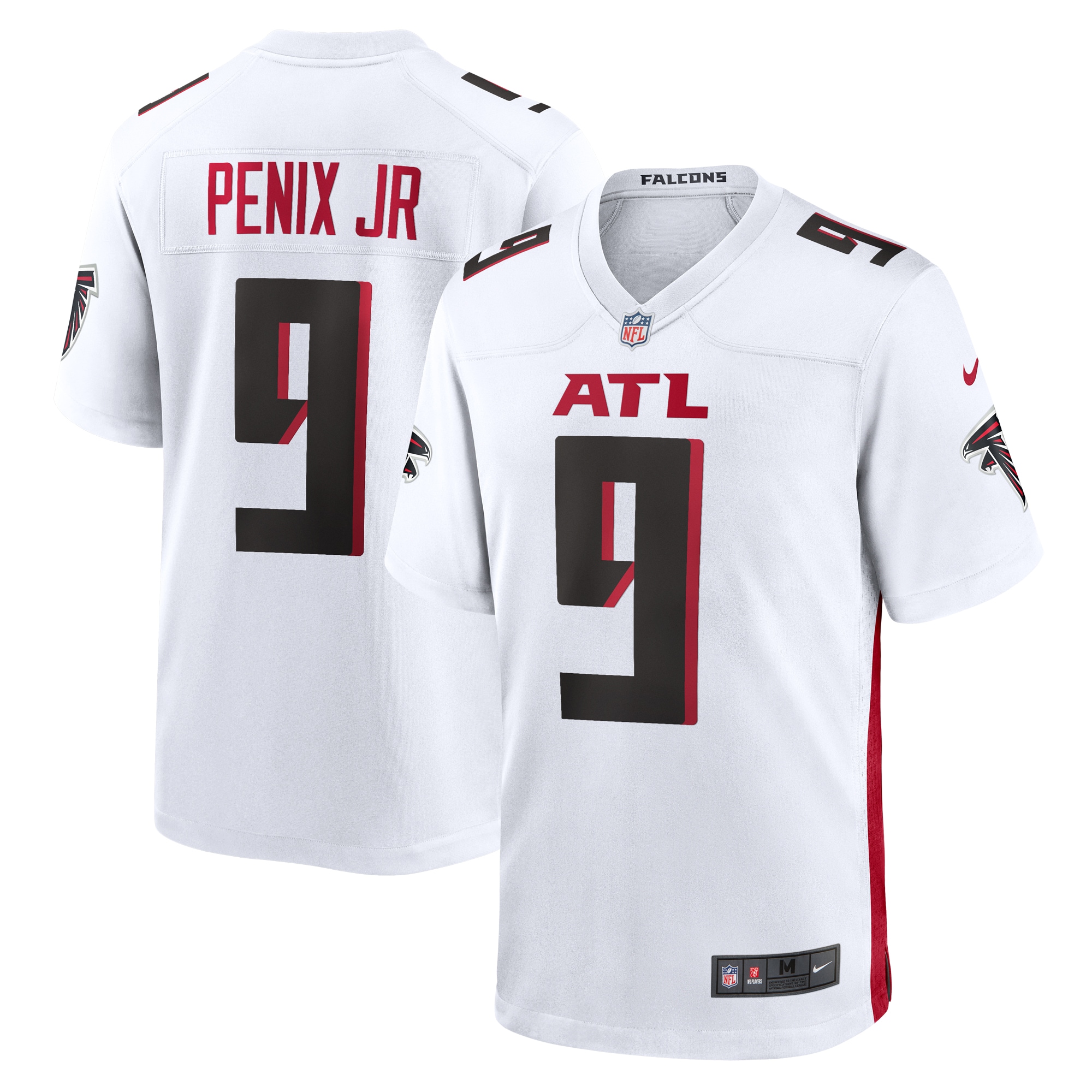 michael penix jr atlanta falcons nike game jersey white clowdercats ylvam.jpg