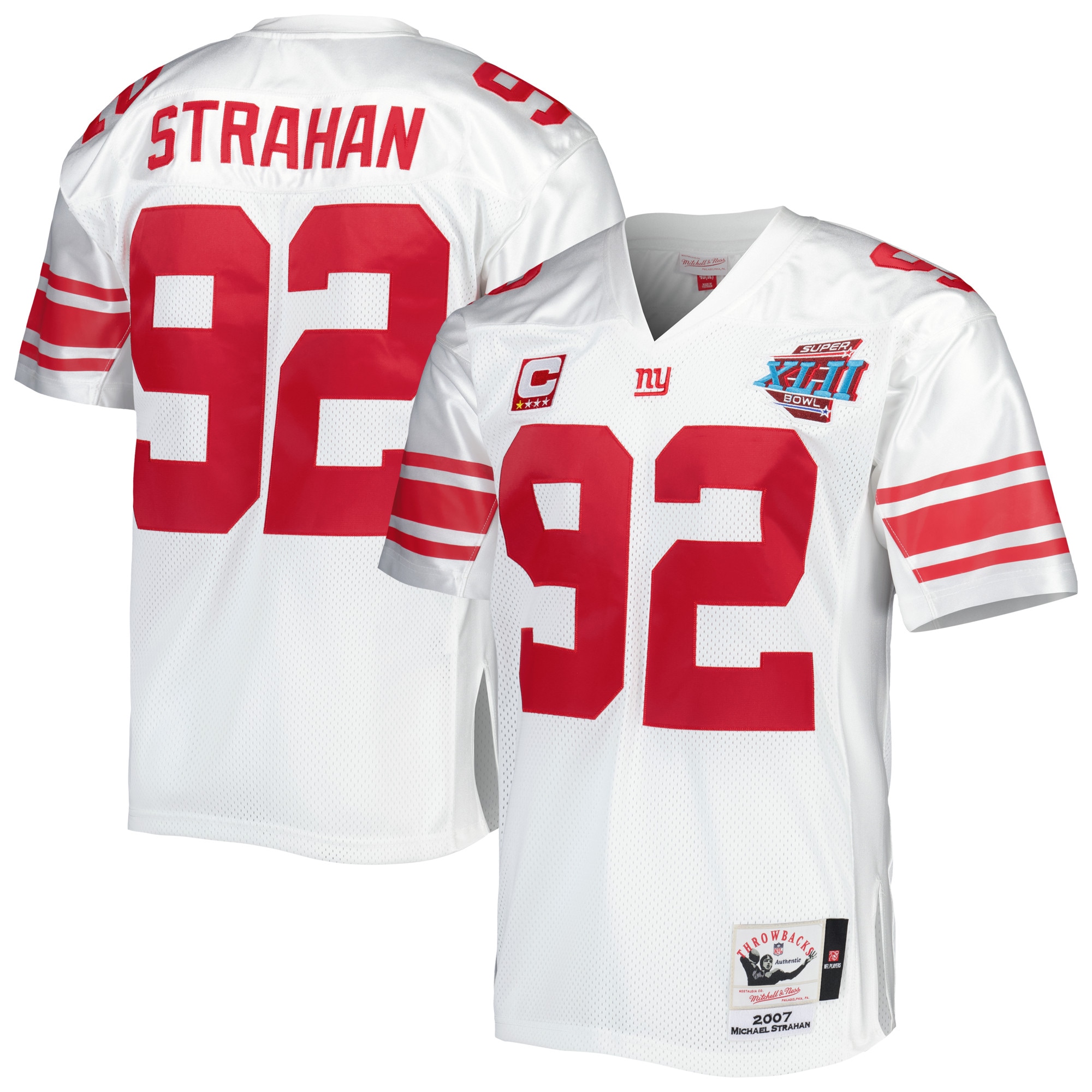michael strahan new york giants 2007 mitchell ness authentic throwback retired player jersey white clowdercats asasy.jpg