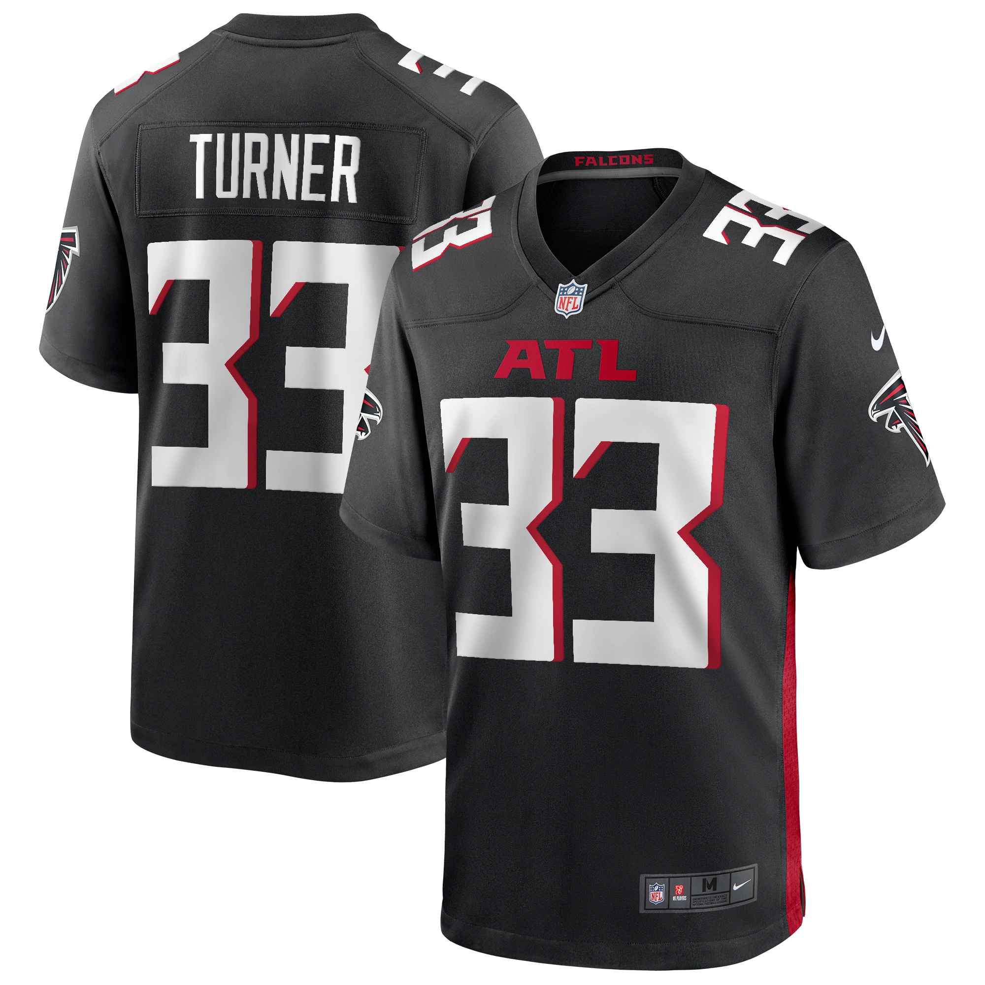 michael turner atlanta falcons nike game retired player jersey black clowdercats nkzrp.jpg