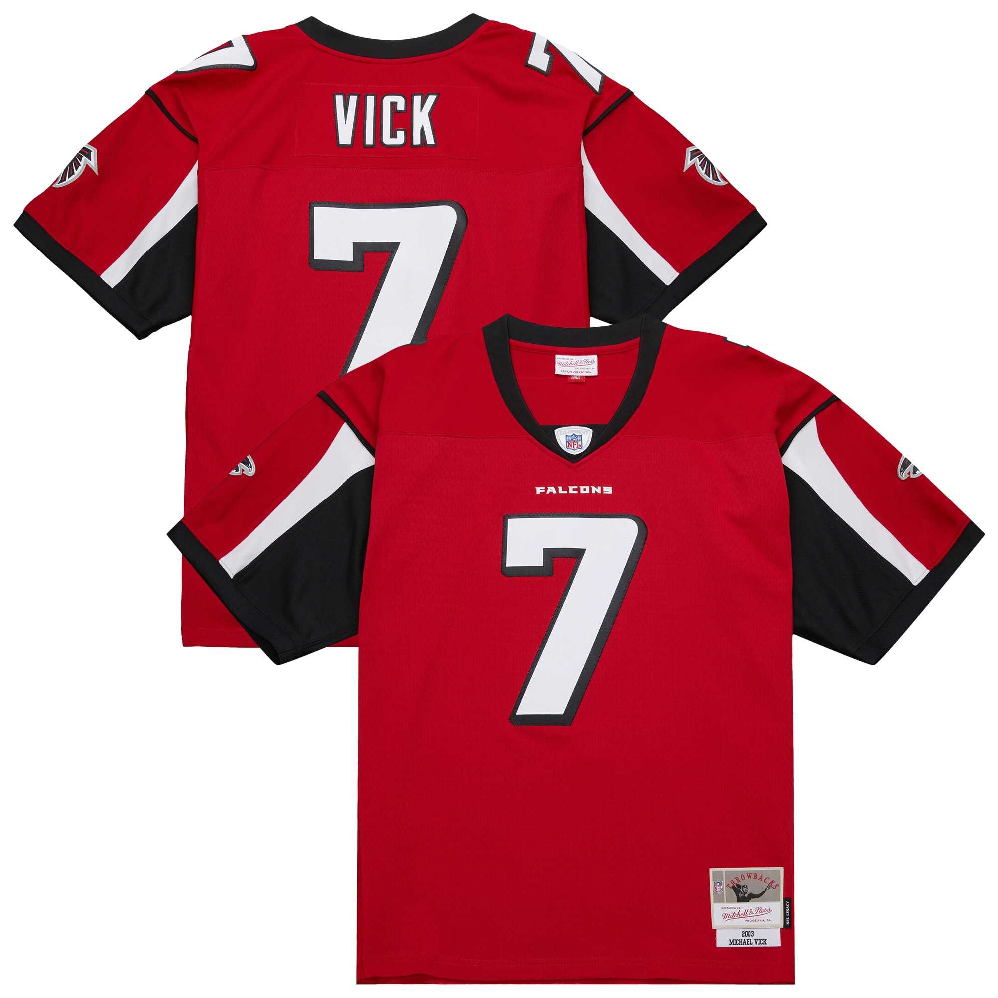 michael vick atlanta falcons mitchell ness 2003 legacy replica jersey red clowdercats s8lef.jpg