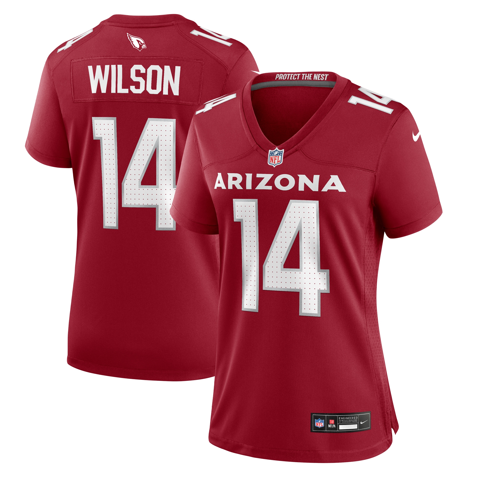 michael wilson arizona cardinals nike womens team game jersey cardinal clowdercats tn7bs.jpg