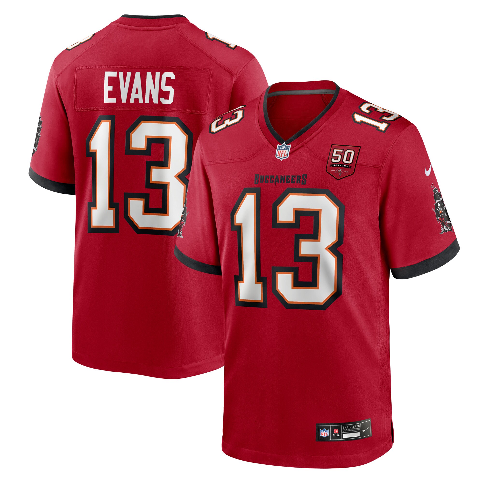 mike evans tampa bay buccaneers nike 50th season team game jersey red clowdercats xvfqb.jpg