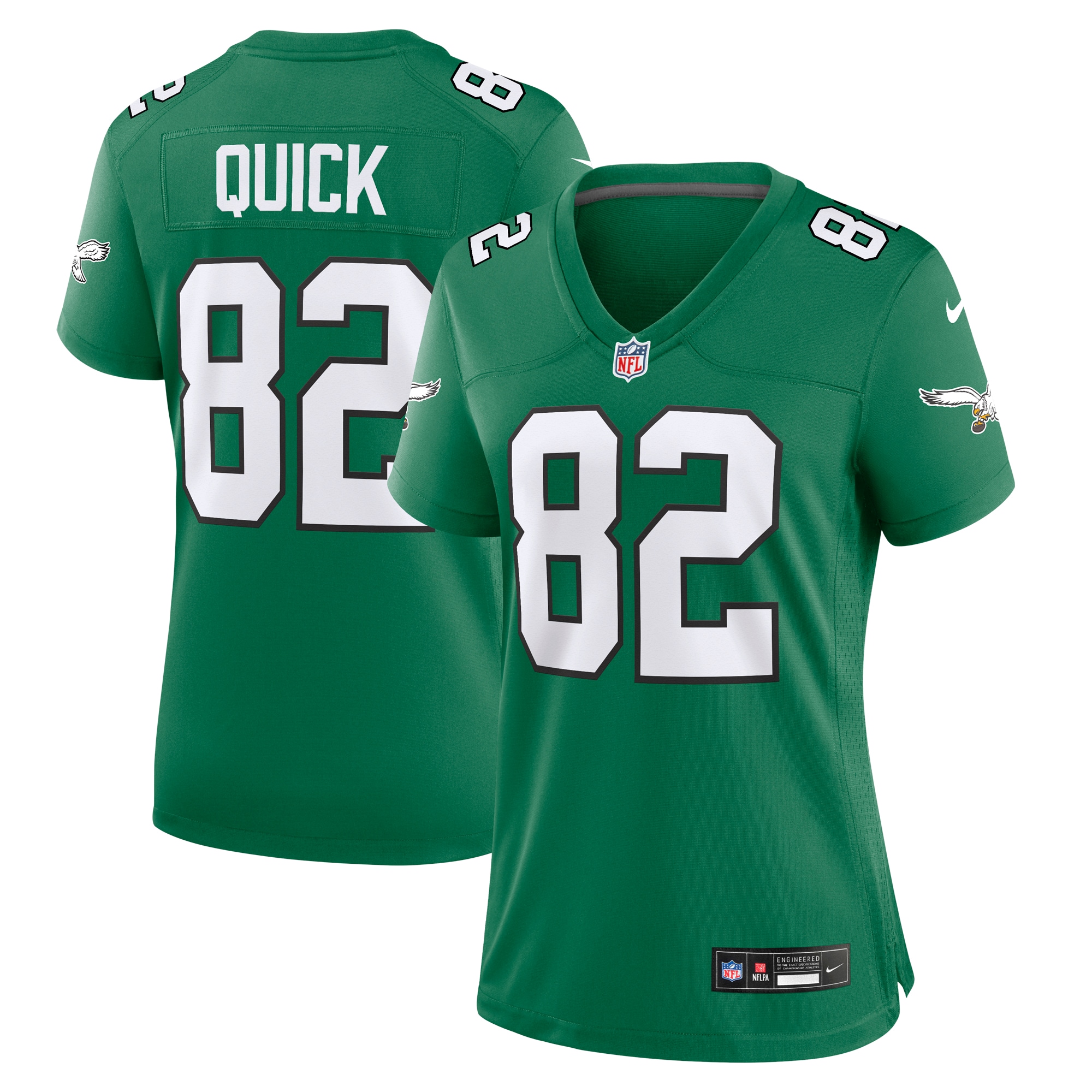 mike quick philadelphia eagles nike womens alternate game jersey kelly green clowdercats 8h5sr.jpg