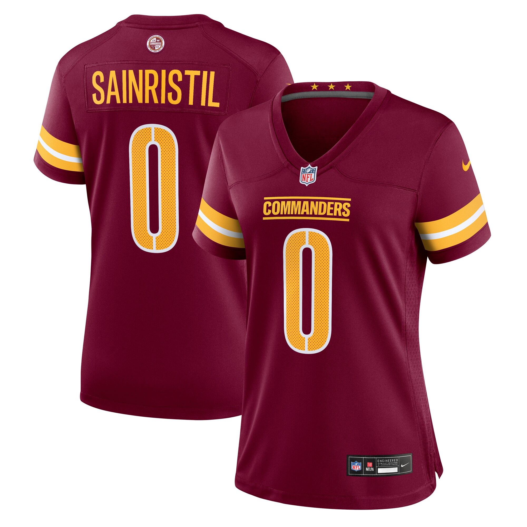 mike sainristil washington commanders nike womens team game jersey burgundy clowdercats q2jk2.jpg
