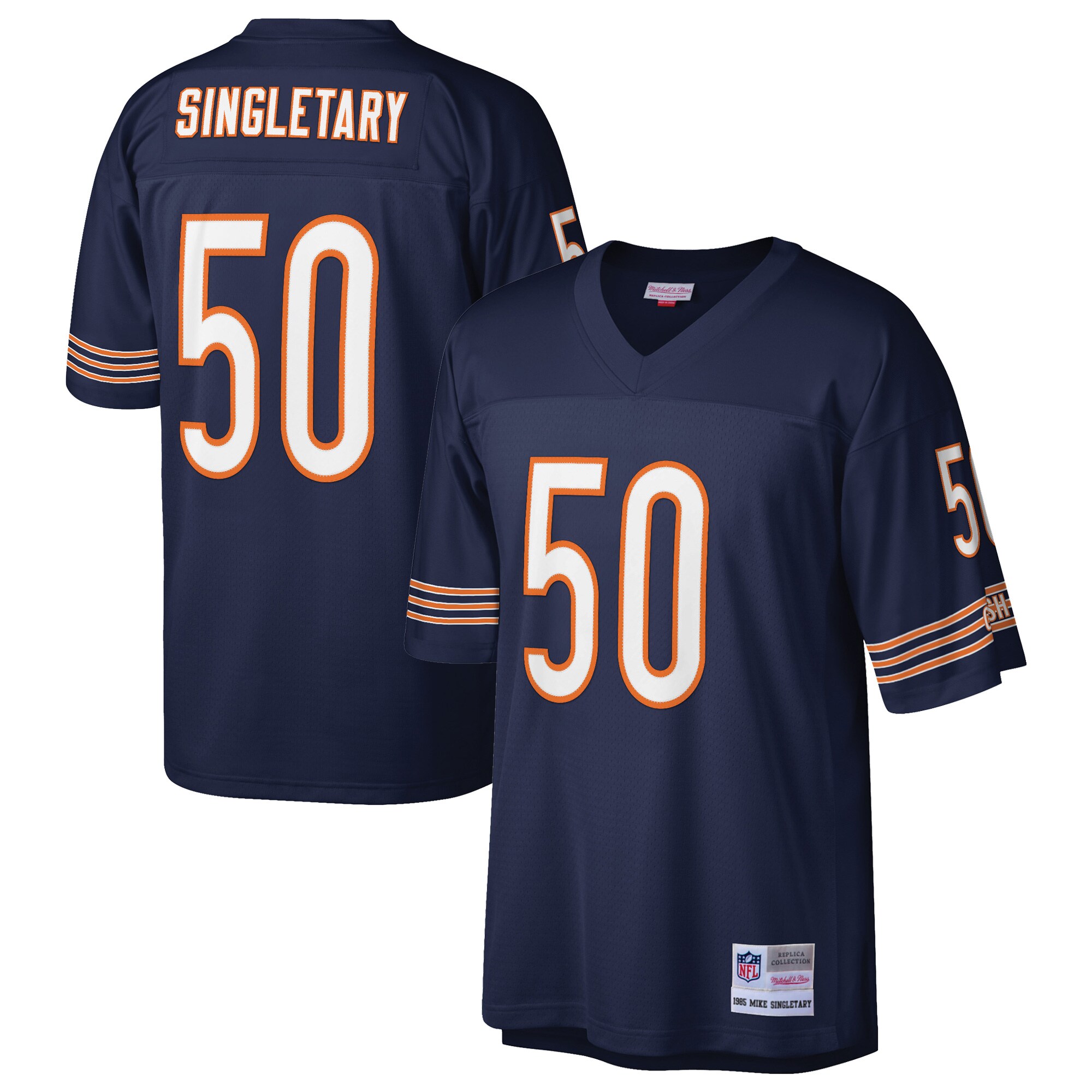 mike singletary chicago bears mitchell ness retired player legacy replica jersey navy clowdercats vcnlz.jpg
